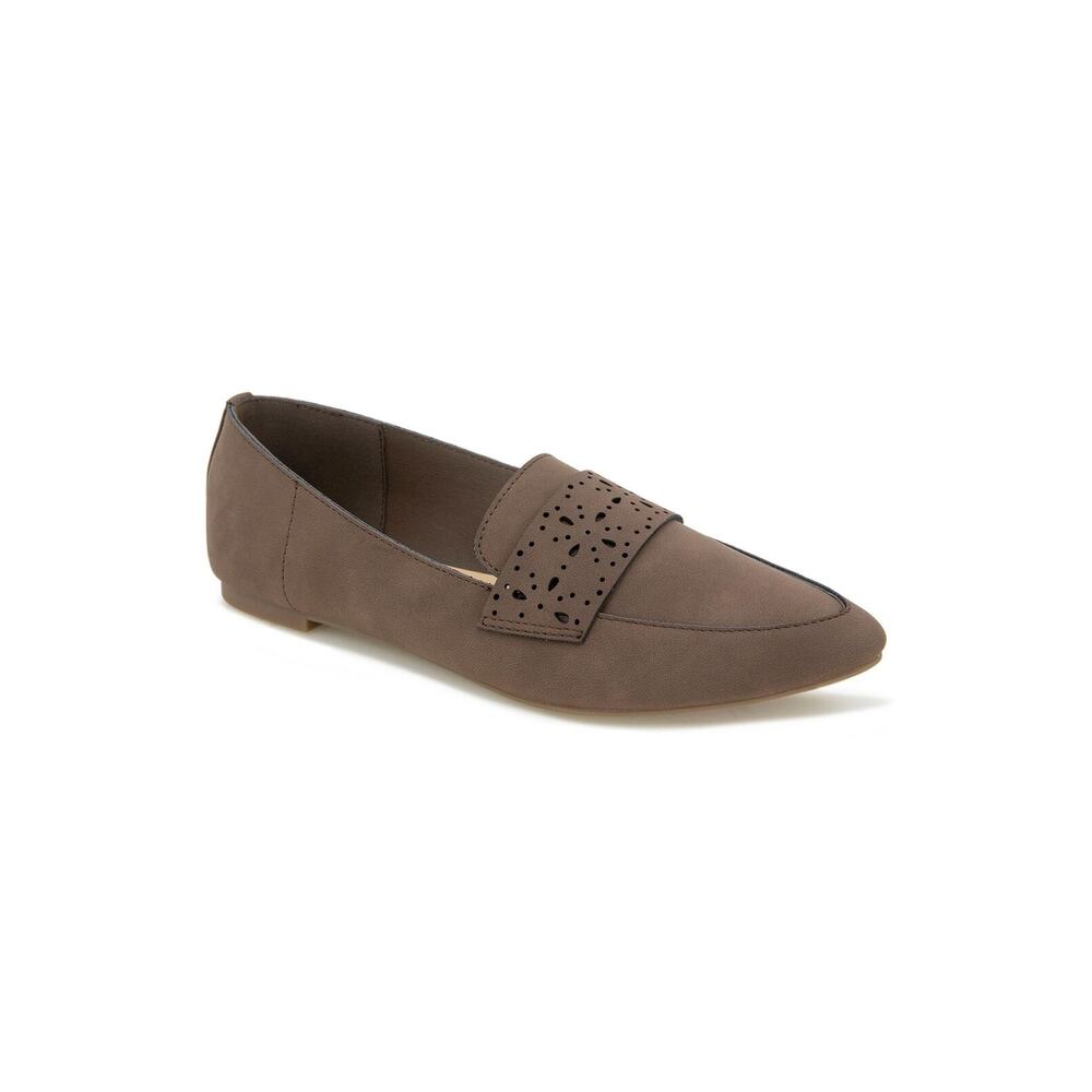 XOXO Women's Valia Ballet Flat, Dark Brown, 9.5